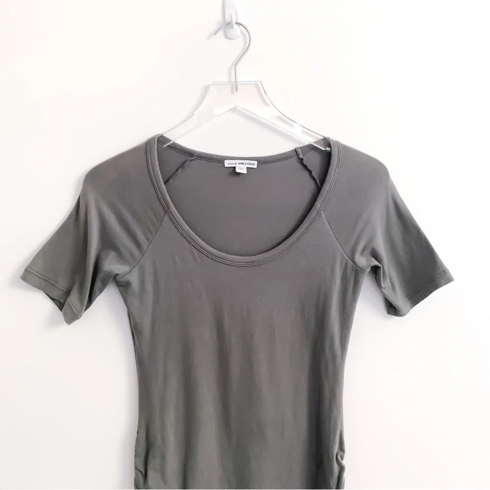 James Perse Ruched Raglan Mini Dress 1 - Picture 8 of 8